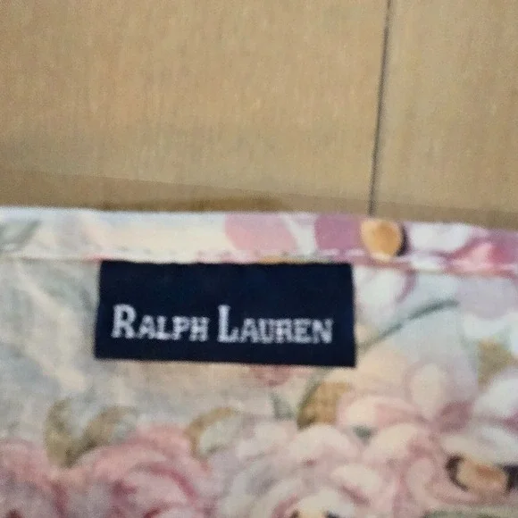 Vtg Ralph Lauren Chintz Tablecloth 100% Cotton Romantic Cottagecore 57"x82" - Picture 4 of 5